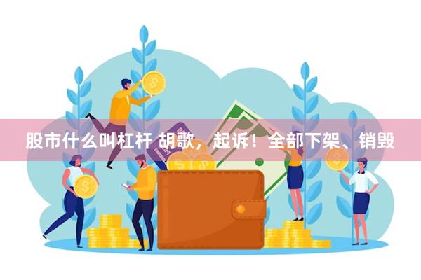 股市什么叫杠杆 胡歌，起诉！全部下架、销毁