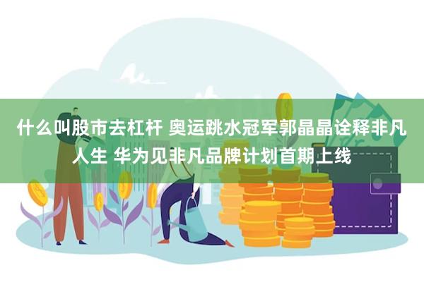 什么叫股市去杠杆 奥运跳水冠军郭晶晶诠释非凡人生 华为见非凡品牌计划首期上线