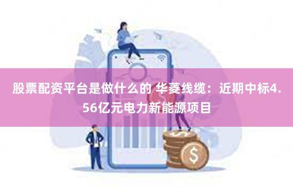 股票配资平台是做什么的 华菱线缆：近期中标4.56亿元电力新能源项目