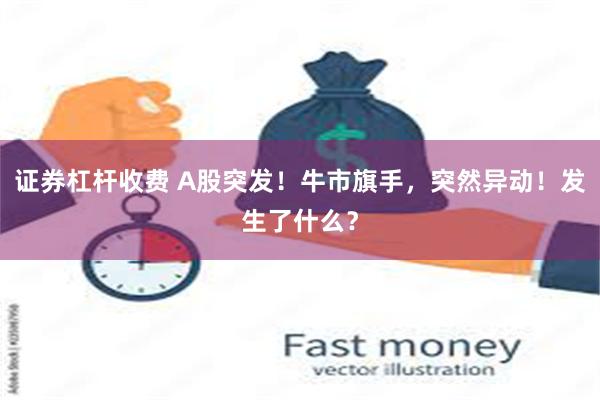 证券杠杆收费 A股突发！牛市旗手，突然异动！发生了什么？