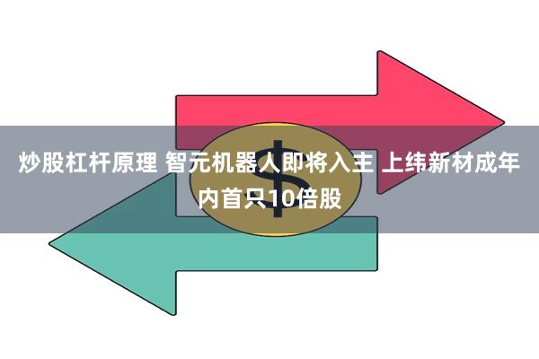 炒股杠杆原理 智元机器人即将入主 上纬新材成年内首只10倍股